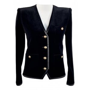 Saint Laurent Spring 2020 runway velvet jacket